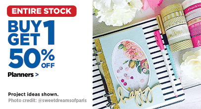 Buy One Get One 50% Off Entire Stock Planners