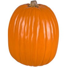 13" Orange Craft Pumpkin with Tan Stem By Ashland